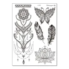 Временная татуировка Ассорти, 21х15см TTLC-101