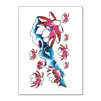 Временная татуировка Лотос, 21х15см TTSY-B025