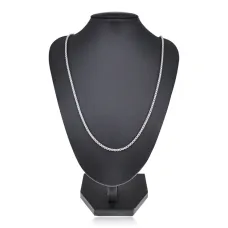 Цепочка для кулона, 60 см, цвет серебряный CN008-02