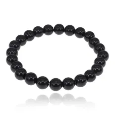 Браслет из черного агата, 8мм BJBS-338