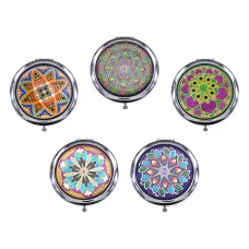 Двойное зеркало (второе с увеличением), d.7см, цвет в ассортименте ZE002