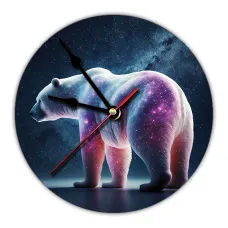 Часы настенные Белый медведь 20см, пластик MCH135