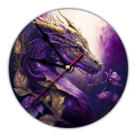 Часы настенные Дракон 20 см, пластик MCH152