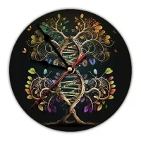 Часы настенные ДНК дерево жизни 20см, пластик MCH219