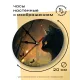 Часы настенные Кошка и бабочки 20см, пластик MCH225