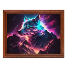 Постер в рамке 22х17см Волк POSG-0206