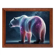 Постер в рамке 22х17см Медведь POSG-0207