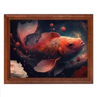 Постер в рамке 22х17см Рыба POSG-0208