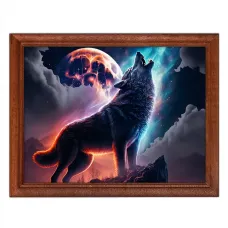 Постер в рамке 22х17см Волк POSG-0210