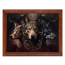 Постер в рамке 22х17 см Цербер POSG-0212