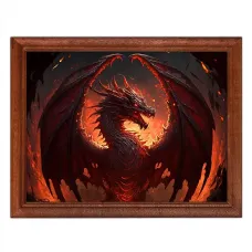 Постер в рамке 22х17см Дракон POSG-0225