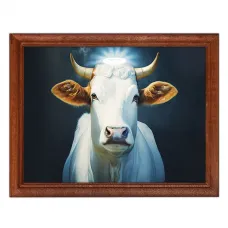 Постер в рамке 22х17см Корова POSG-0240