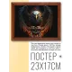 Постер в рамке 22х17см Орел POSG-0244