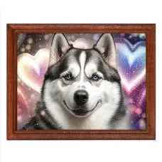 Постер в рамке 22х17см Хаски POSG-0249