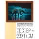 Постер в рамке 22х17см Медведь