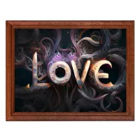 Постер в рамке 22х17см Love POSG-0282