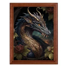 Постер в рамке 17х22см Дракон POSV-0250