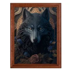 Постер в рамке 17х22см Волк POSV-0253