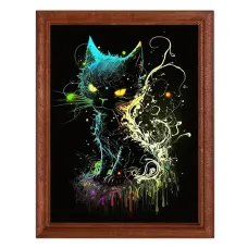 Постер в рамке 17х22см Кот POSV-0258