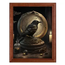 Постер в рамке 17х22см Ворон POSV-0260