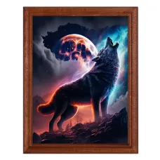 Постер в рамке 17х22см Волк POSV-0269