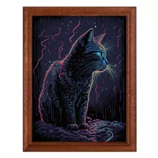 Постер в рамке 17х22см Кот POSV-0288