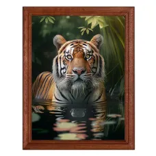 Постер в рамке 17х22см Тигр POSV-0328