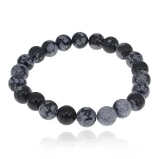 Браслет из натурального камня Обсидиан, 8мм BJBS-350