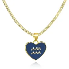 Кулон Сердце Знаки Зодиака, Водолей BJK312-09