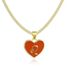 Кулон Сердце Знаки Зодиака, Лев BJK312-11