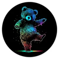 Коврик для мыши Плюшевый медведь, d.20см KM0353