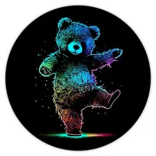 Коврик для мыши Плюшевый медведь, d.20см KM0353