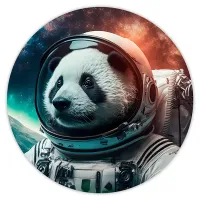 Коврик для мыши Панда в скафандре, d.20см KM0356