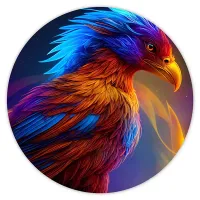 Коврик для мыши Феникс, d.20см KM0364