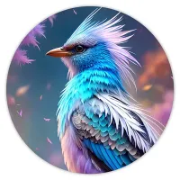 Коврик для мыши Птица, d.20см KM0365