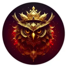 Коврик для мыши Сова, d.20см KM0366