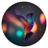 Коврик для мыши Колибри, d.20см KM0370