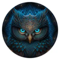 Коврик для мыши Сова, d.20см KM0377
