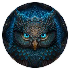 Коврик для мыши Сова, d.20см KM0377