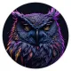 Коврик для мыши Сова, d.20см KM0378