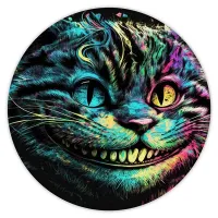 Коврик для мыши Чеширский кот, d.20см KM0406