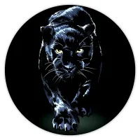 Коврик для мыши Пантера, d.20см KM0409