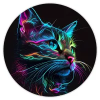 Коврик для мыши Кошка, d.20см KM0413