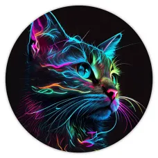 Коврик для мыши Кошка, d.20см KM0413