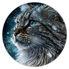 Коврик для мыши Кошка, d.20см KM0417