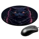 Коврик для мыши Черный кот, d.20см KM0418