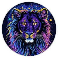 Коврик для мыши Лев, d.20см KM0419