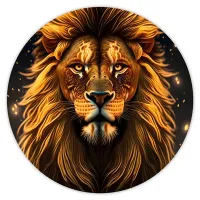 Коврик для мыши Лев, d.20см KM0420