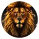 Коврик для мыши Лев, d.20см KM0420