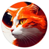 Коврик для мыши Кот, d.20см KM0421